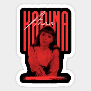 Anna karina///original retro Sticker